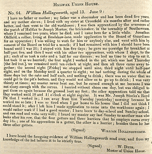 Victorian Child Labor Interviews